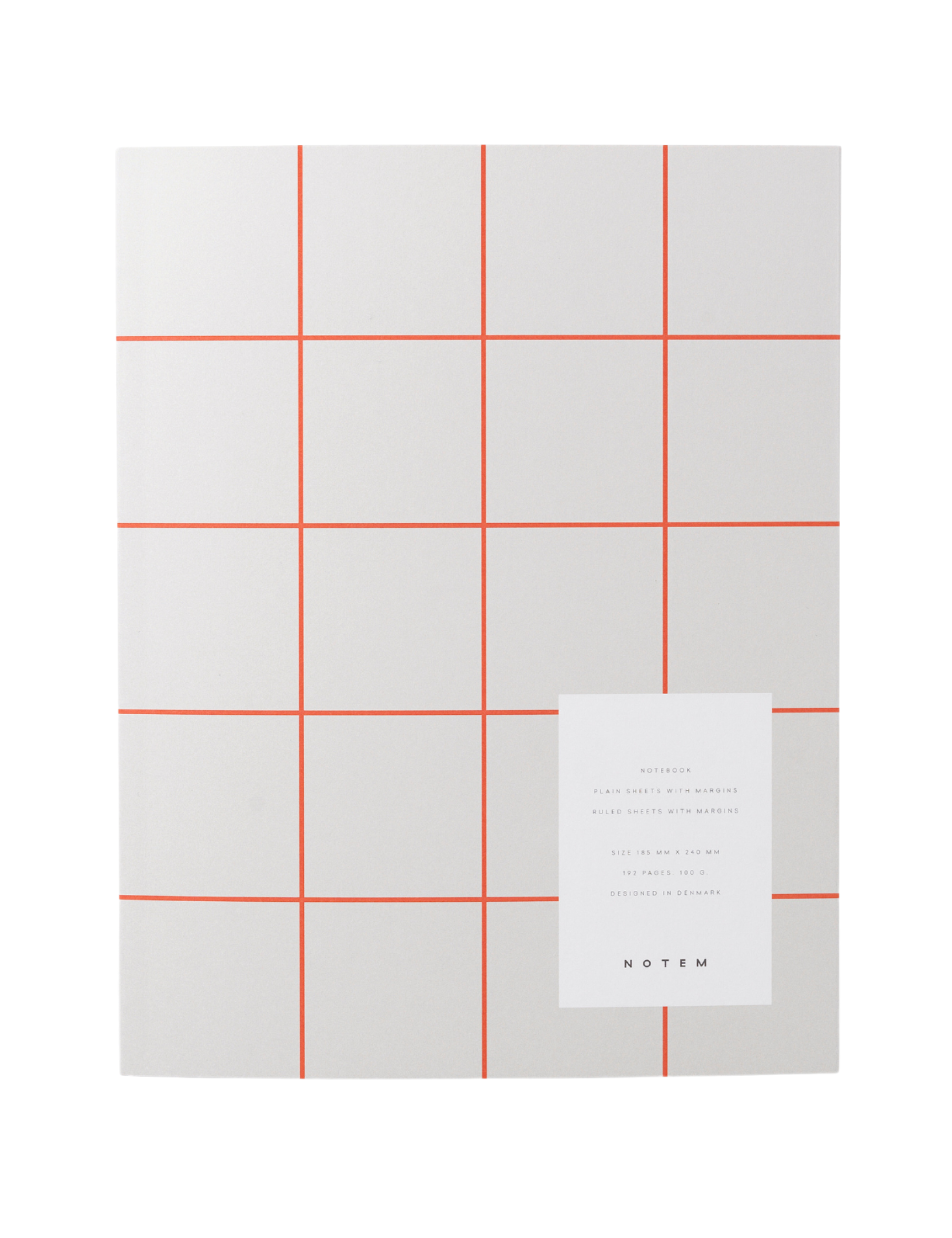 UMA Flat Lay notesbog, large - Light Gray